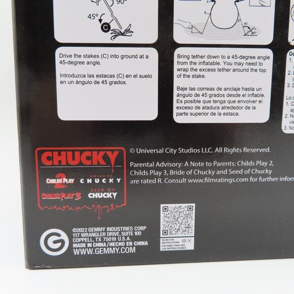 Gemmy Chucky Childs Play 3.5 Feet Tall LED Lighted Inflatable Halloween 2022 NEW - Picture 7 of 12